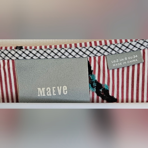 Anthropologie | Maeve | Red and white striped swimmer dress - Picture 3 of 8